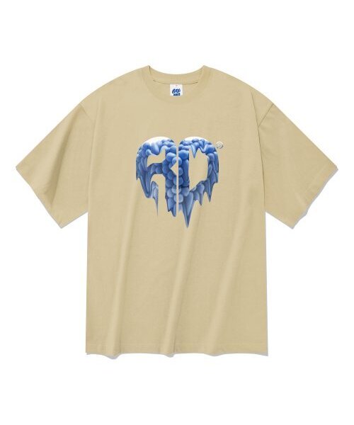 RADINEO(ラディネオ)の「20番手ハートボール半袖Tシャツベージュ(Tシャツ/カットソー・メンズ・その他・LARGE/MEDIUM/X-LARGE)」の1枚目の写真