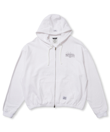 ML CROP ZIP-UP WHITE