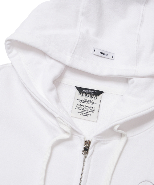 STIGMA（スティグマ）の「ML CROP ZIP-UP WHITE（パーカー・メンズ・その他・MEDIUM/LARGE/X-LARGE）」の4枚目の写真