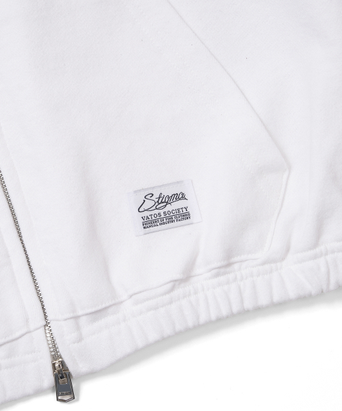 STIGMA（スティグマ）の「ML CROP ZIP-UP WHITE（パーカー・メンズ・その他・MEDIUM/LARGE/X-LARGE）」の7枚目の写真
