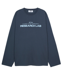 FDR（エフディーアール）の「USA Research LAB Logo Long sleeve Slate Gray（Tシャツ/カットソー）」