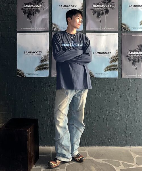 FDR(エフディーアール)の「USA Research LAB Logo Long sleeve Slate Gray(Tシャツ/カットソー・メンズ・その他・SMALL/MEDIUM/LARGE)」の6枚目の写真