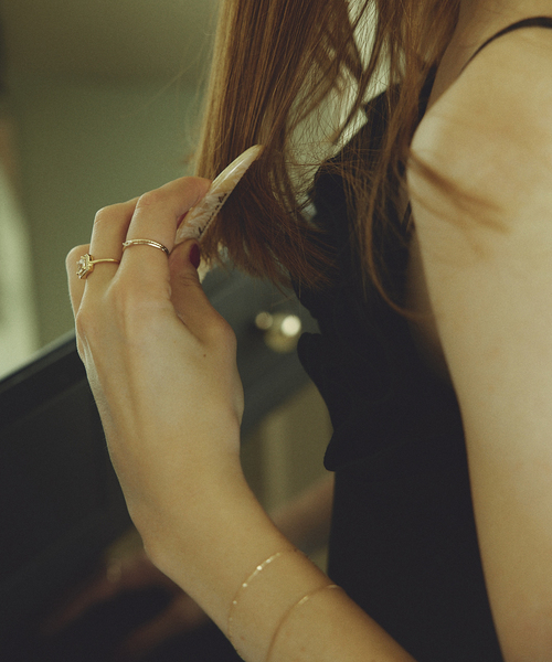 SLOBE IENA(スローブイエナ)の「《追加2》SLOBE カットワイヤーリング K10(リング・レディース・ゴールド・FREE/11/13)」の8枚目の写真