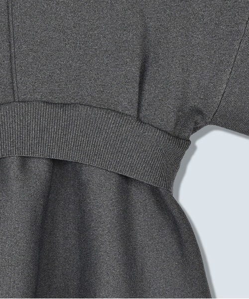 LAYERED FLARE KNIT TOP（ニット/セーター）｜OMMO（オーエムエムオー