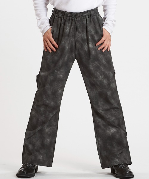 NO ID.（ノーアイディ）の「mp14456-ﾜｲﾄﾞﾚｯｸﾞﾀｯｸﾄﾗｳｻﾞｰｽﾞ パンツ(857006-382P)（その他パンツ・メンズ・ミックスグレー/ブラック/ブラック系その他・2/1）」の16枚目の写真