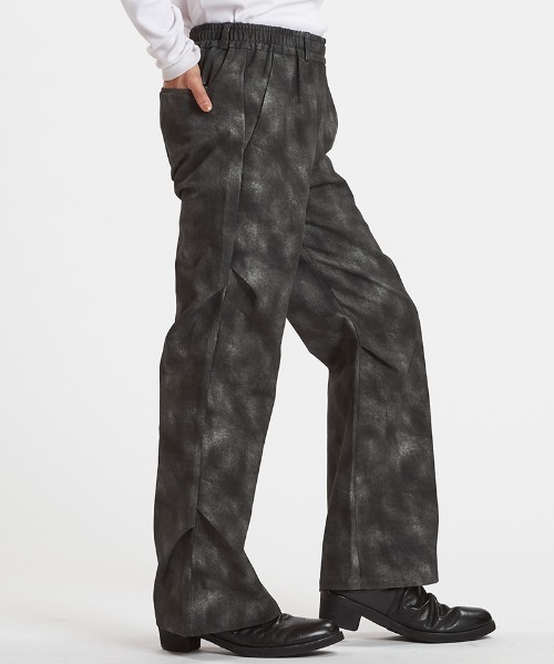 NO ID.（ノーアイディ）の「mp14456-ﾜｲﾄﾞﾚｯｸﾞﾀｯｸﾄﾗｳｻﾞｰｽﾞ パンツ(857006-382P)（その他パンツ・メンズ・ミックスグレー/ブラック/ブラック系その他・2/1）」の17枚目の写真