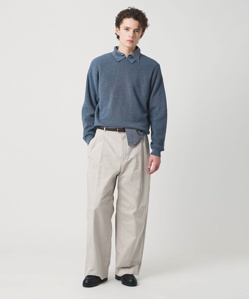 BEAUTY&YOUTH UNITED ARROWS（ビューティーアンドユースユナイテッドアローズ）の「ファイン アゼ カラー ニット ウォッシャブル（ニット/セーター・メンズ・ブラック/コバルトブルー・L/M/S/XL）」の12枚目の写真