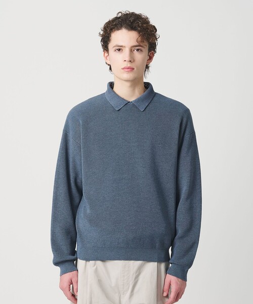 BEAUTY&YOUTH UNITED ARROWS（ビューティーアンドユースユナイテッドアローズ）の「ファイン アゼ カラー ニット ウォッシャブル（ニット/セーター・メンズ・ブラック/コバルトブルー・L/M/S/XL）」の15枚目の写真