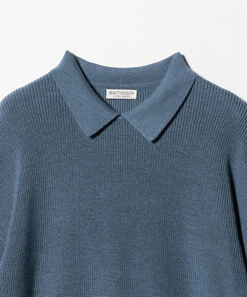 BEAUTY&YOUTH UNITED ARROWS（ビューティーアンドユースユナイテッドアローズ）の「ファイン アゼ カラー ニット ウォッシャブル（ニット/セーター・メンズ・ブラック/コバルトブルー・L/M/S/XL）」の20枚目の写真