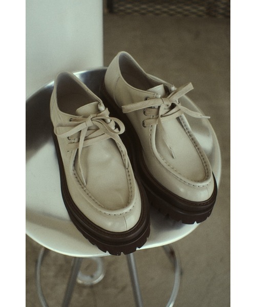 RIM.ARK（リムアーク）の「Derby shoes ダービーシューズ（ドレスシューズ・レディース・ブラック/グレイッシュベージュ・38/39/37/36）」の2枚目の写真