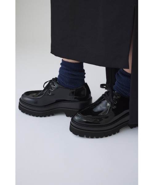 RIM.ARK（リムアーク）の「Derby shoes ダービーシューズ（ドレスシューズ・レディース・ブラック/グレイッシュベージュ・38/39/37/36）」の3枚目の写真