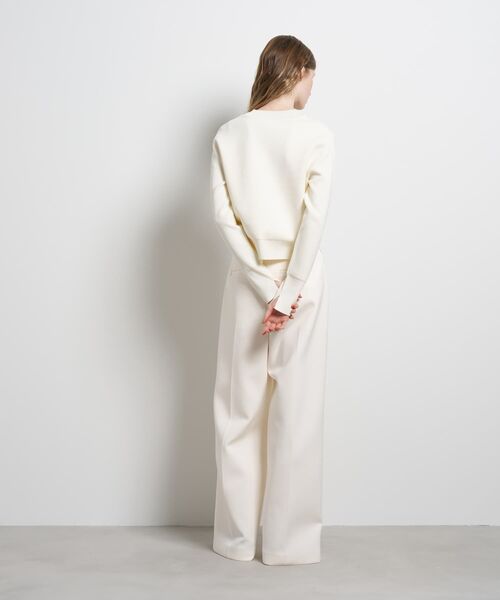 LANVIN en Bleu（ランバンオンブルー）の「ダブルフェイスVネックニット（ニット/セーター・レディース・イエロー/ブラック/オフホワイト・38）」の14枚目の写真