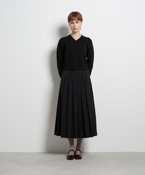 LANVIN en Bleu（ランバンオンブルー）の「ダブルフェイスVネックニット（ニット/セーター・レディース・イエロー/ブラック/オフホワイト・38）」の20枚目の写真