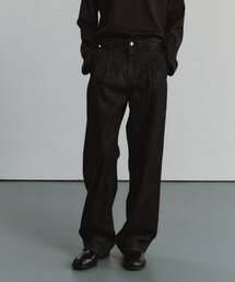 FOTTNERS（フォットナーズ）の「Light Two Tuck Wide Jeans (Black)（デニムパンツ）」