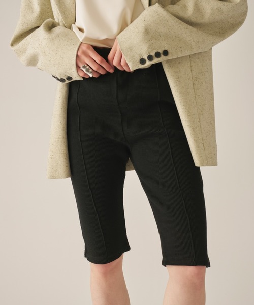 AIC.(エーアイシー)の「【SELECT ITEM】+81 BRANCA Waffle half pants(その他パンツ・レディース・グレー/ブラック・FREE)」の7枚目の写真