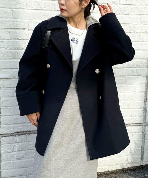 fredy emue（フレディエミュ）の「フーディージャンスカ（ワンピース・レディース・チャコールグレー/グレー・36/38）」の6枚目の写真