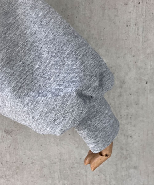 meJane（ミージェーン）の「オフショル切替デザイン スウェットパーカートップス（Tシャツ/カットソー・レディース・グレー・FREE）」の11枚目の写真