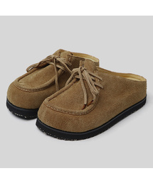 WETHEROAD（ウィーザロード）の「WTRD2611 マックススウェードミュールクロッグ ウォッシングキャメル（サンダル）」