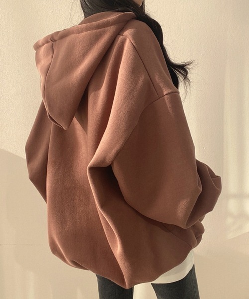 Оверсайз хауди «Oversized Half-zip Hoodie» — толстовка с капюшоном и молнией на половину