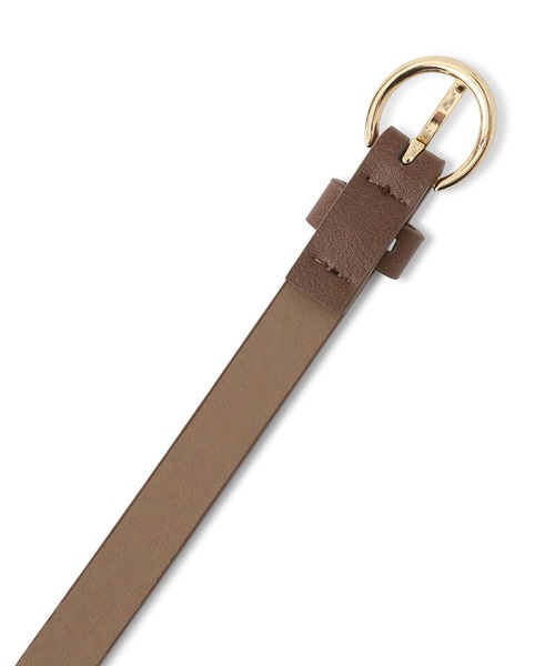 ROPE' PICNIC(ロペピクニック)の「14mmDバックルスリムベルト(ベルト・レディース・ブラウン/ブラック・FREE)」の5枚目の写真