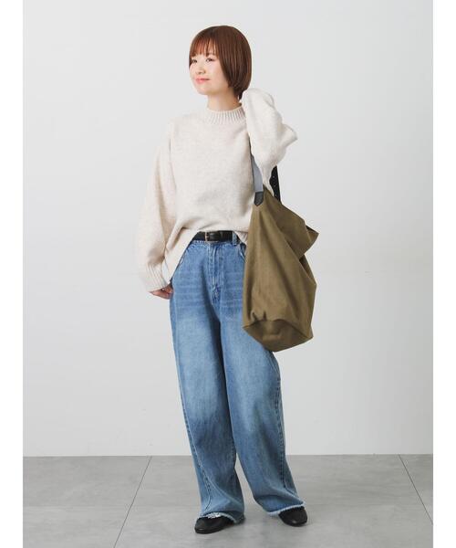 Lugnoncure(ルノンキュール)の「ウール混ふわふわハイネックニット(ニット/セーター・レディース・チャコールグレー/ピンク/ミント/パープル/ベージュ・F)」の13枚目の写真