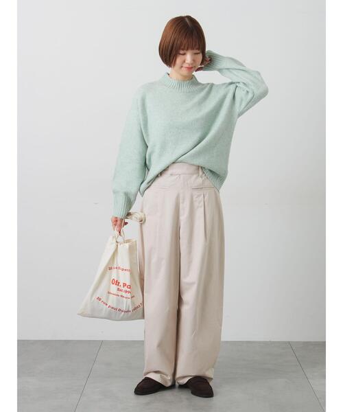 Lugnoncure(ルノンキュール)の「ウール混ふわふわハイネックニット(ニット/セーター・レディース・チャコールグレー/ピンク/ミント/パープル/ベージュ・F)」の15枚目の写真