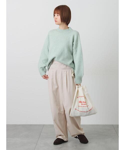 Lugnoncure(ルノンキュール)の「ウール混ふわふわハイネックニット(ニット/セーター・レディース・チャコールグレー/ピンク/ミント/パープル/ベージュ・F)」の16枚目の写真