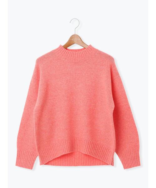 Lugnoncure(ルノンキュール)の「ウール混ふわふわハイネックニット(ニット/セーター・レディース・チャコールグレー/ピンク/ミント/パープル/ベージュ・F)」の22枚目の写真