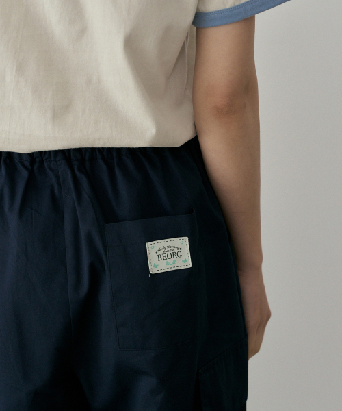 REORG(リオルグ)の「ASP CARGO STRING PANTS NAVY(スウェットパンツ・レディース・その他・SMALL/MEDIUM)」の2枚目の写真