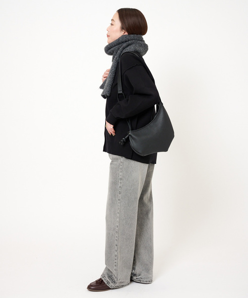 B.C STOCK（ベーセーストック）の「ムーンショルダー（ショルダーバッグ・レディース・ホワイト/ブラック・FREE）」の4枚目の写真