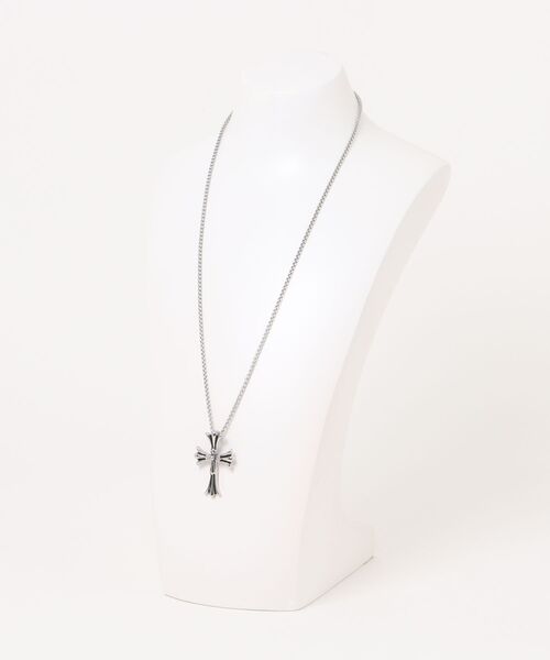 NO WAY（ノーウェイ）の「/Bz/ダブルクロスモチーフロングネックレス ユニセックス(MA/EK501)（ネックレス・レディース・シルバー・FREE）」の6枚目の写真