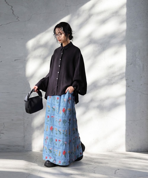 antiqua(アンティカ)の「ボリューム袖 シャツ(シャツ/ブラウス・レディース・ホワイト/ブラック・ONESIZE)」の18枚目の写真
