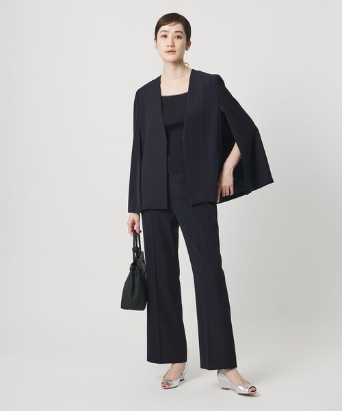 UNITED ARROWS（ユナイテッドアローズ）の「ケープ ノーカラージャケット（ノーカラージャケット・レディース・ネイビー/ブラック・36/38）」の4枚目の写真