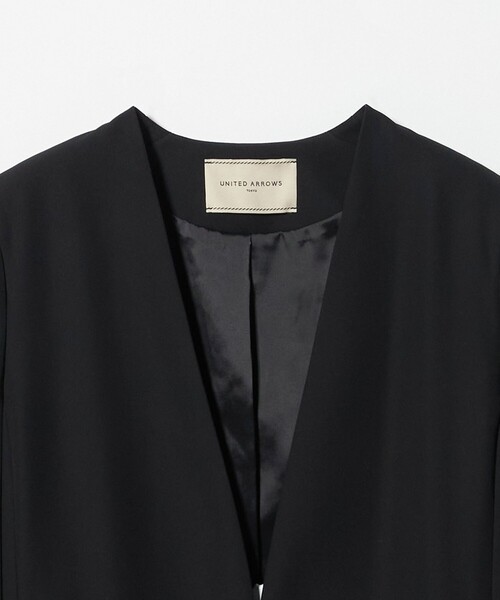 UNITED ARROWS（ユナイテッドアローズ）の「ケープ ノーカラージャケット（ノーカラージャケット・レディース・ネイビー/ブラック・36/38）」の21枚目の写真