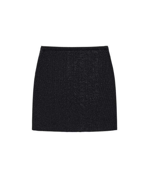 WELLBEING EXPRESS(ウェルビーイングエクスプレス)の「Embroidered Knit Mini Skirt Black(スカート・レディース・その他・ONE SIZE)」の2枚目の写真