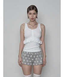 LACE FRILL SLEEVELESS / OFF WHITE