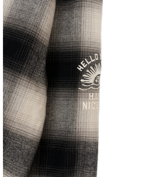 HELLO SUNRISE（ハローサンライズ）の「HS Check Hooded JKT_Black（パーカー・レディース・ブラック・SMALL/MEDIUM/LARGE）」の4枚目の写真