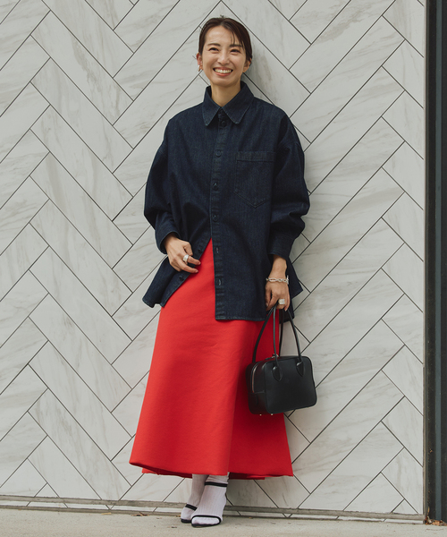 ダンボールニットフレアスカート（スカート）｜VERMEIL par iena