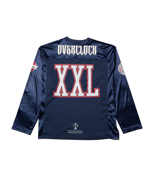 CREAM SODA LAB（クリームソーダラボ）の「オーバークロック2XLラグビーシャツロングスリーブネイビー（Tシャツ/カットソー・メンズ・その他・L/XL）」の10枚目の写真
