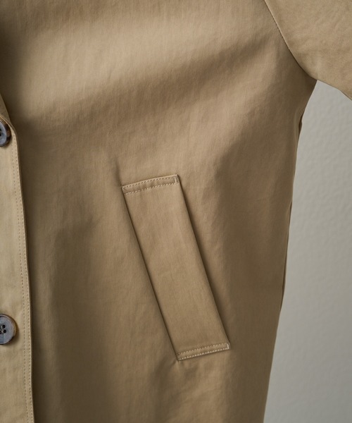PUAL CE CIN（ピュアルセシン）の「リラックスミドル丈トレンチコート（トレンチコート・レディース・ベージュ/キャメル・FREE）」の21枚目の写真