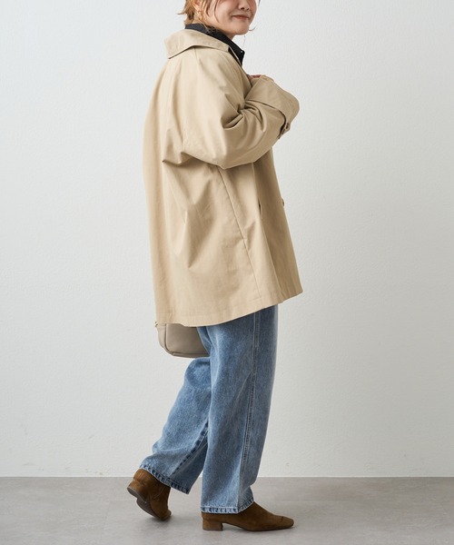 PUAL CE CIN（ピュアルセシン）の「リラックスミドル丈トレンチコート（トレンチコート・レディース・ベージュ/キャメル・FREE）」の7枚目の写真