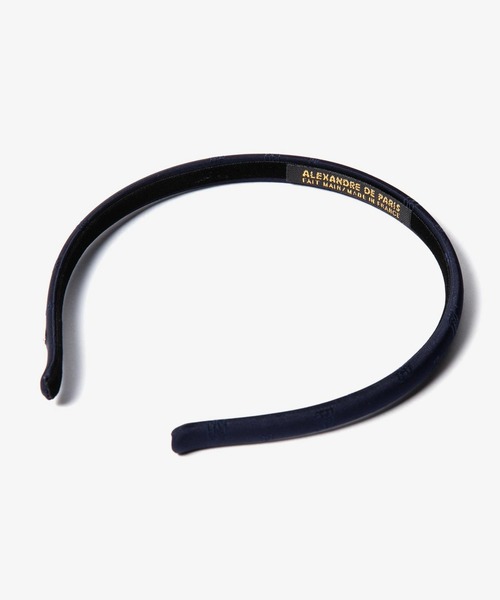 ALEXANDRE DE PARIS(アレクサンドルドゥパリ)の「ALEXANDRE DE PARIS TIMELESS LA SOIE ALEXANDRA SERRE-TETE 10MM アレクサンドル ドゥ パリ カチューシャ(カチューシャ・レディース・ネイビー系1・FREE)」の5枚目の写真