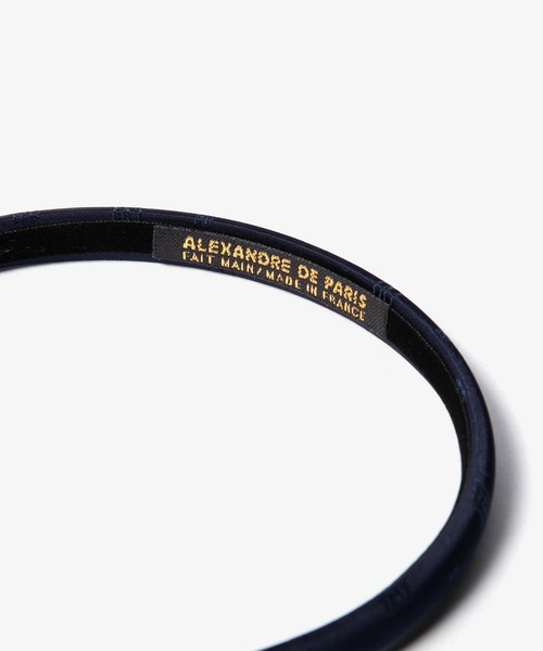 ALEXANDRE DE PARIS(アレクサンドルドゥパリ)の「ALEXANDRE DE PARIS TIMELESS LA SOIE ALEXANDRA SERRE-TETE 10MM アレクサンドル ドゥ パリ カチューシャ(カチューシャ・レディース・ネイビー系1・FREE)」の6枚目の写真