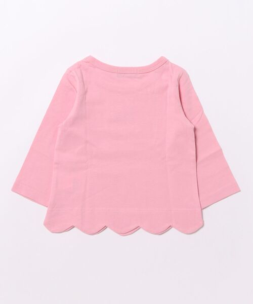 Moujonjon(ムージョンジョン)の「いちごプリント裾スカラップ長袖Tシャツ(Tシャツ/カットソー・キッズ・ホワイト/ピンク・80/90/100/110/120/130)」の9枚目の写真