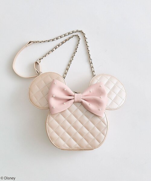 Disney（ディズニー）の「Disneyショルダーバッグ（ショルダーバッグ・レディース・ブラック/ピンクベージュ/オフホワイト・FREE）」の3枚目の写真