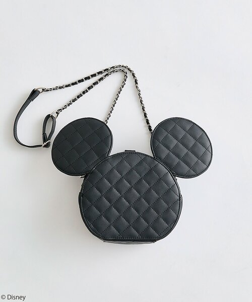 Disney（ディズニー）の「Disneyショルダーバッグ（ショルダーバッグ・レディース・ブラック/ピンクベージュ/オフホワイト・FREE）」の2枚目の写真