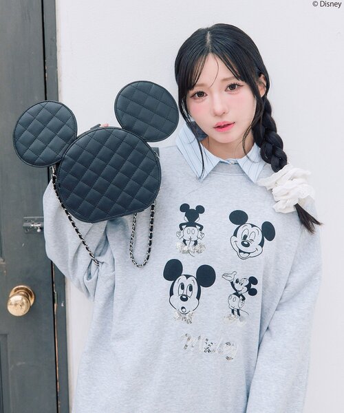 Disney（ディズニー）の「Disneyショルダーバッグ（ショルダーバッグ・レディース・ブラック/ピンクベージュ/オフホワイト・FREE）」の14枚目の写真