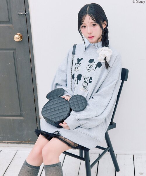 Disney（ディズニー）の「Disneyショルダーバッグ（ショルダーバッグ・レディース・ブラック/ピンクベージュ/オフホワイト・FREE）」の15枚目の写真