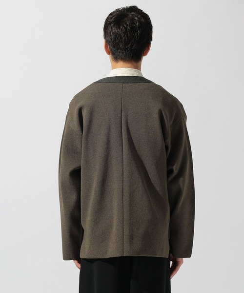 バイカラーVネックカーディガン（ニット/セーター）｜niko and