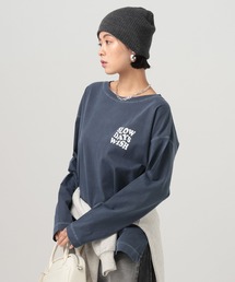 BAYFLOW（ベイフロー）の「[ヴィンテージ感のある風合い]ピグメントロゴロンT（Tシャツ/カットソー）」